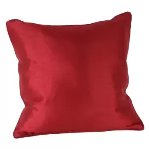 Image of Riva Home Fiji Faux Silk Cushion Cover (One Size) (Red)