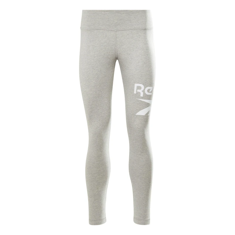 Image of Reebok Identity Logo Leggings Womens Gym Legging - Grey Grey 4