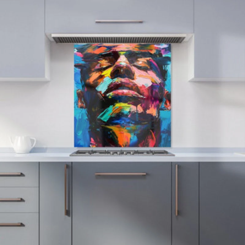 Image of Warren Reed - Designer Whippet Dog With Glasses Splashart Tea Towel Multicolor Unisex