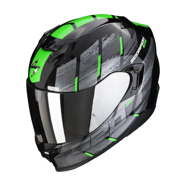 Image of Scorpion Exo-520 Evo Air Maha Black-Green Full Face Helmet S