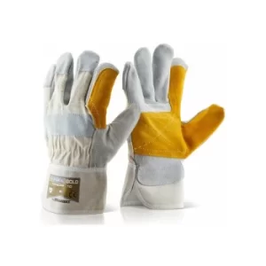 Image of B-Flex Gloves DOUBLE PALM H/Q B-FLEX GOLD (Pk 10)