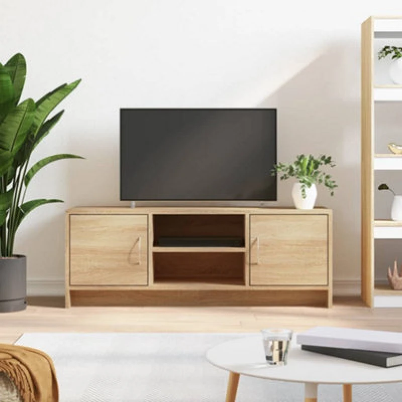 Image of Vidaxl TV Cabinet Sonoma Oak 102X30X37.5cm Engineered Wood