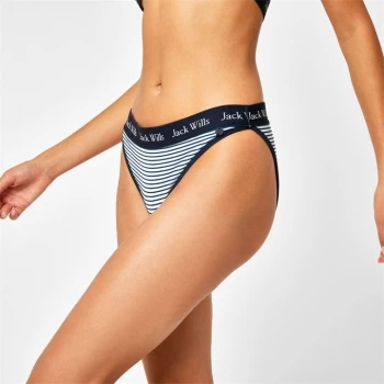 Image of Jack Wills Stanford Classic Bikini Bottoms - Navy Stripe