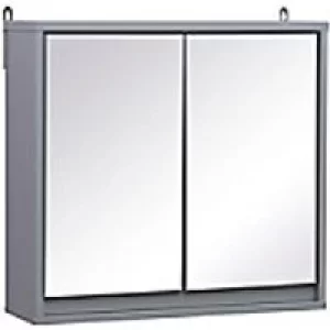Image of HOMCOM Cabinet 834-172 Particle Board Grey 480 mm x 145mm x 450 mm