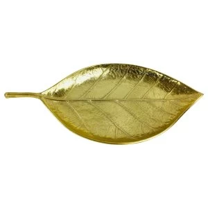 Image of Golden Deco Leaf 44cm