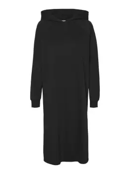 Image of NOISY MAY Long Sweat Dress Women Black