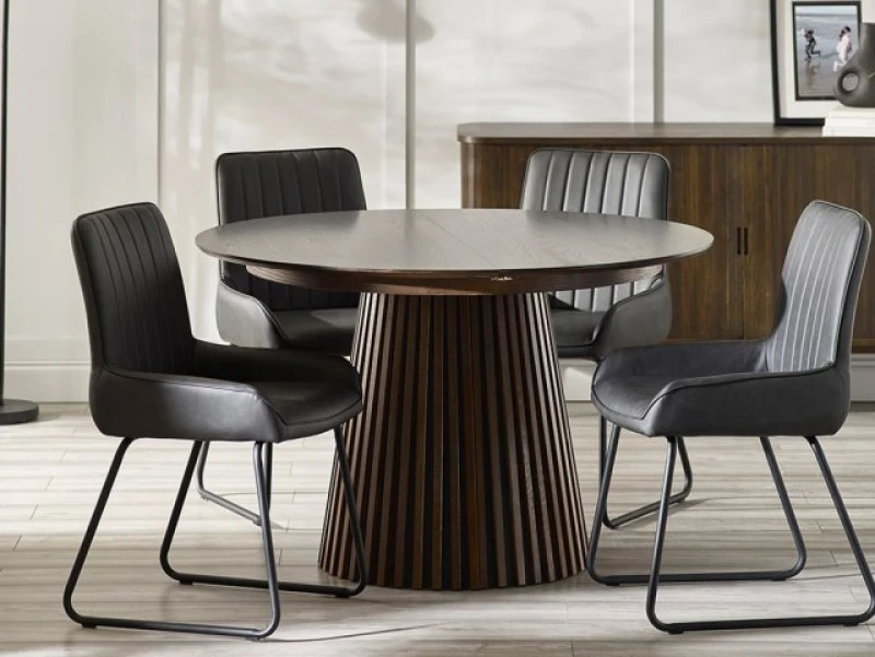 Image of Julian Bowen Arya 120cm Dark Oak Extending Dining Table