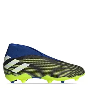 Image of adidas Junior Nemeziz Laceless 19.3 Astro Turf Boot - Black/Yellow, Size 2