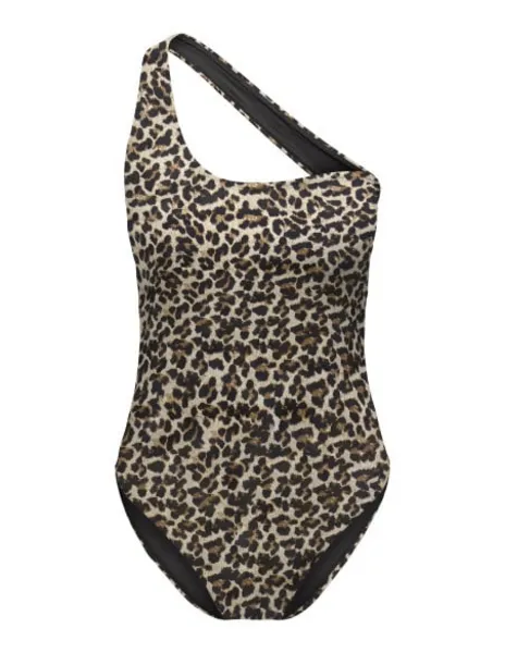Image of Only Onltassy one shoulder swimsuit Swimsuit leopard XS Women