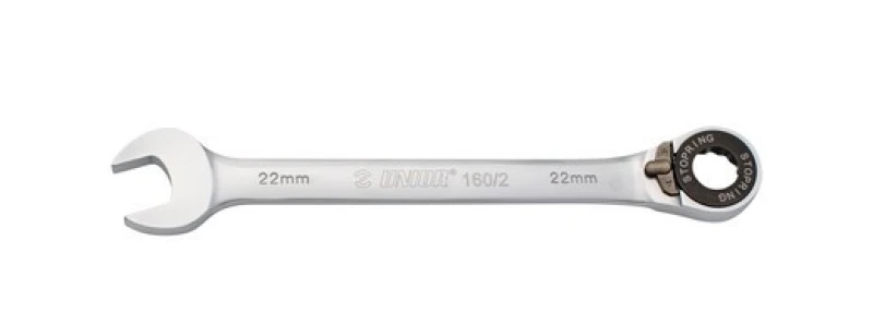 Image of UNIOR 622823 Ratchet Ring Open-ended Spanner Spanner Size: 13, Length: 177mm, Weight: 96g Chrome Vanadium Steel Ratchet Ring Open-ended Spanner (6637)