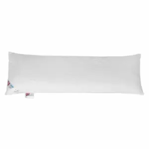 Image of Duck Feather and Down Body Pillow Extra Large - White - Homescapes