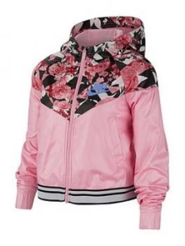 Image of Nike Older Girls Windrunner - Pink, Size L, 12-13 Years, Women