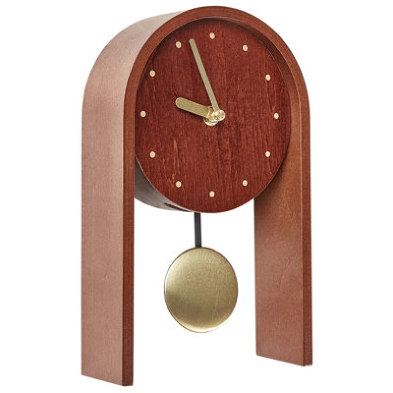 Image of Beliani Clock Ferden 15cm Brown