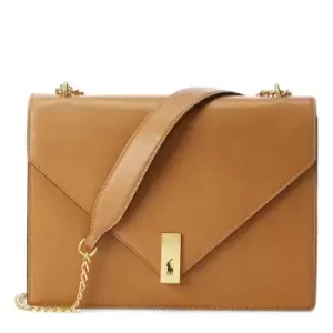 Image of Polo Ralph Lauren Polo ID Envelope Chain Bag - Brown