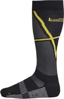 Image of Lindstrands L Cool Socks, black-grey-yellow, Size 36 37 38 39 40, black-grey-yellow, Size 36 37 38 39 40