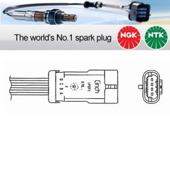 Image of NGK OZA660-EE35 / 96319 Lambda Sensor Zirconia Type Oxygen O2 Exhaust Probe
