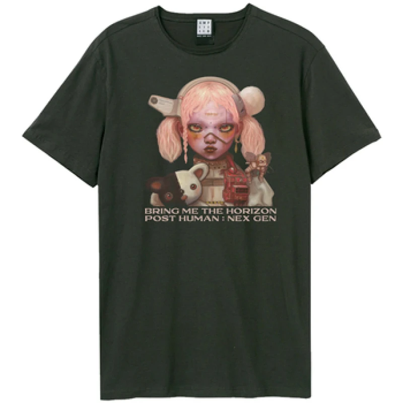 Image of Amplified Amplified Men Nex Gen Bring Me The Horizon T-Shirt in Charcoal Size: X-Small Charcoal XS Male 5063470958559