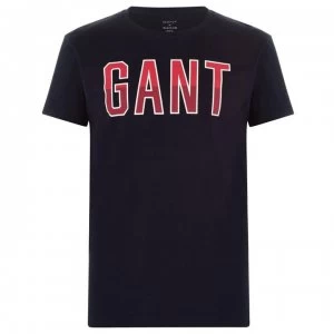Image of Gant Logo T-Shirt - Blue