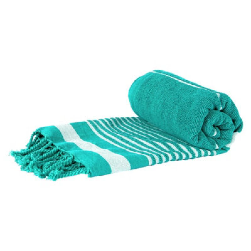 Image of Nicola Spring Deluxe Cotton Turkish Bath Towel - Turquoise