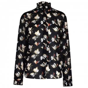 Image of Gant Gant Floral Chiffon Shirt - Evening Blue