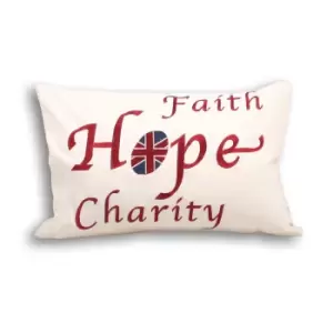 Image of Riva Home Faith Cushion Cover (35x50cm) (Cream)