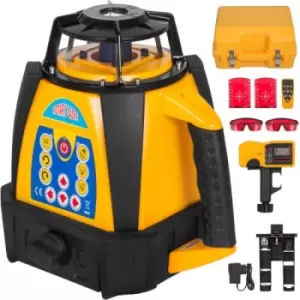 Image of VEVOR Digital Self-Leveling Rotary Laser Kit Red Beam Precise Construction 500M Range with Remote Control & Receiver