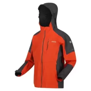 Image of Regatta Junior Calderdale II Waterproof Jacket - RustyOr/SlGy