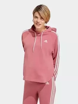 Image of adidas Maternity Over-the-head Hoodie, Pink Size M Women
