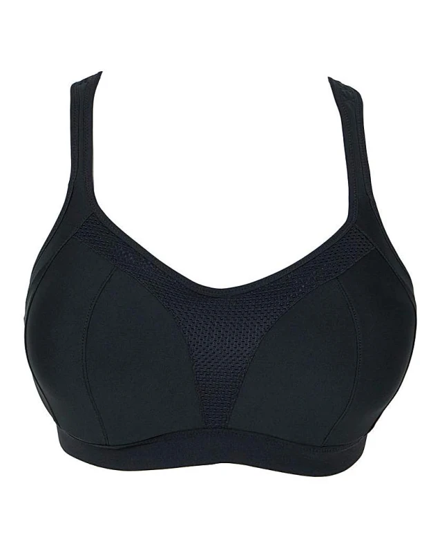 Image of Fantasie Fantasie Elevate Wired Sports Bra Black Female 34FF EB38128