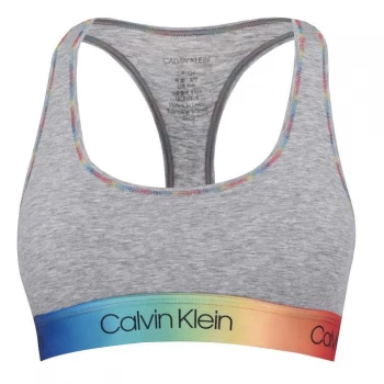 Image of Calvin Klein Pride Bralette - Grey Heath Prid
