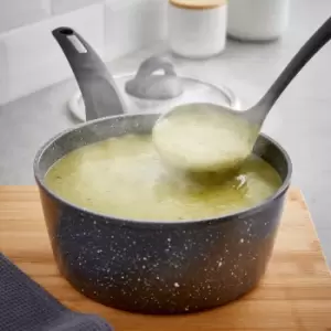 Image of Tower Cerastone Non-Stick 20cm Saucepan Black