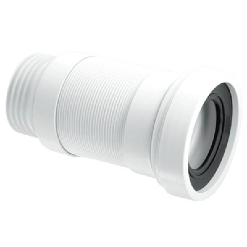 Image of McAlpine WC-F26S 97-107mm Inlet x 3.5"/90mm Outlet Flexible WC Connector White