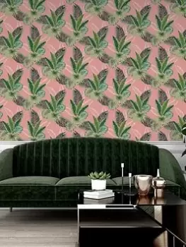 Image of Arthouse Miami Tropics Pink Wallpaper
