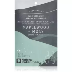 Image of Paddywax Parks Maplewood + Moss car air freshener 2 pc
