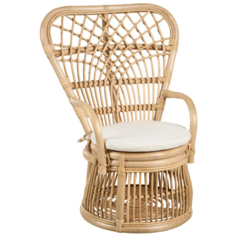 Image of Beliani Kids Chair Temeni Rattan Natural
