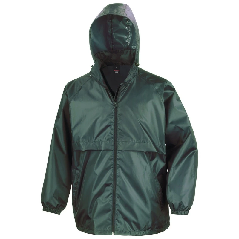 Image of Result Core Mens Windbreaker in Bottle Green Size: Small Bottle Green Male S