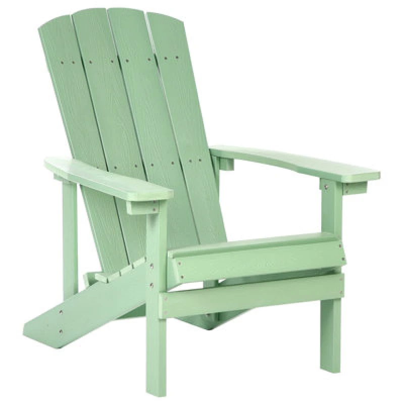 Image of Beliani Garden Chair Adirondack Light Green