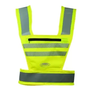 Image of Weatherbeeta Childrens/Kids Reflective Bib (S) (Hi Vis Yellow)
