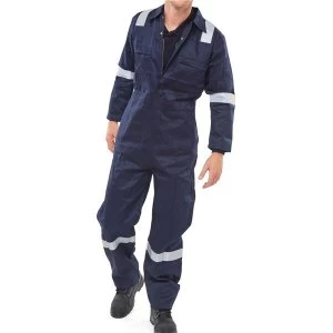 Image of Click Fireretardant 52 Burgan Boiler suit Navy Blue
