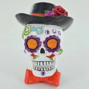 Image of Day Of The Dead Male Skull 10cm