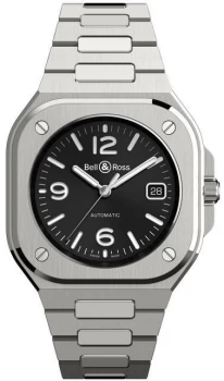 Image of Bell & Ross Watch BR 05 Auto Black Steel Bracelet