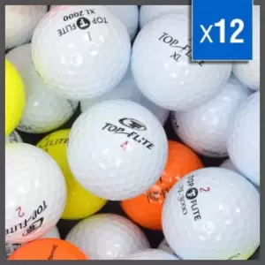 Image of Top Flite Lake Balls - 12 Grade A Recycled Golf Balls - White