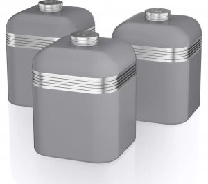 Image of Swan Retro SWKA1020GRN 1-litre Canisters Pack of 3