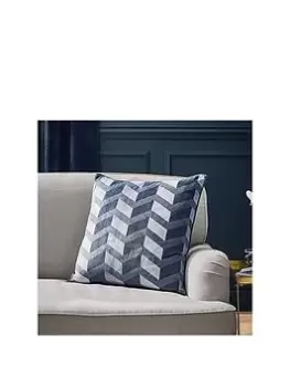 Image of Hyperion Evander Geo Velour Digital Print Cushion