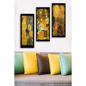 Image of MDF0016 Multicolor Decorative MDF Painting (3 Pieces)
