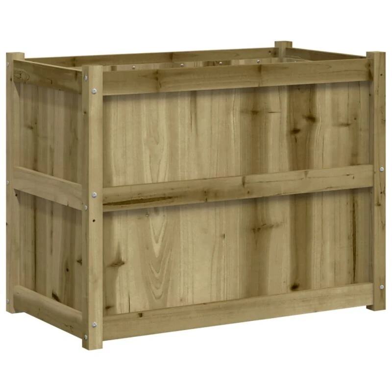 Image of vidaXL Garden Planter 90x50x70cm Impregnated Wood Pine, Brown 837473