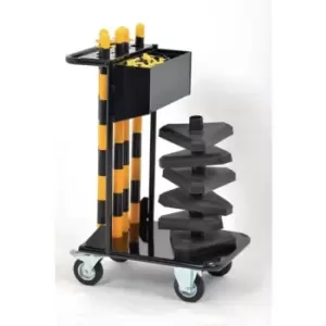 Image of Slingsby Trolley With 6 Concrete Base Posts, 1 x 8m Chain, 1 Pack of Connectors/