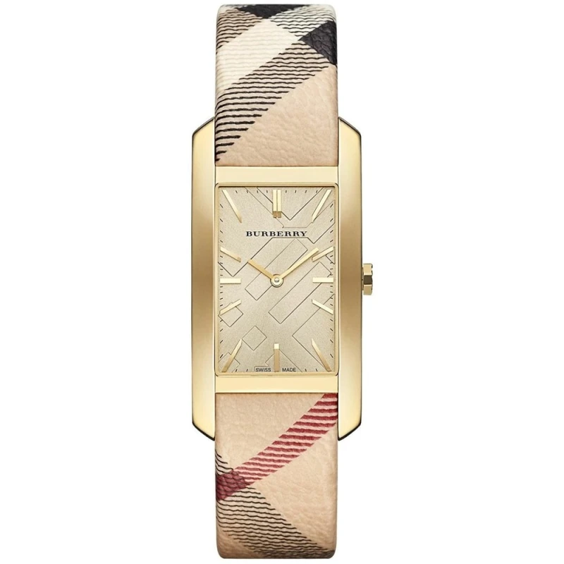 Image of NEW Burberry BU9509 Pioneer Gold Dial Gold Ion-plated Ladies Watch UK SELLER