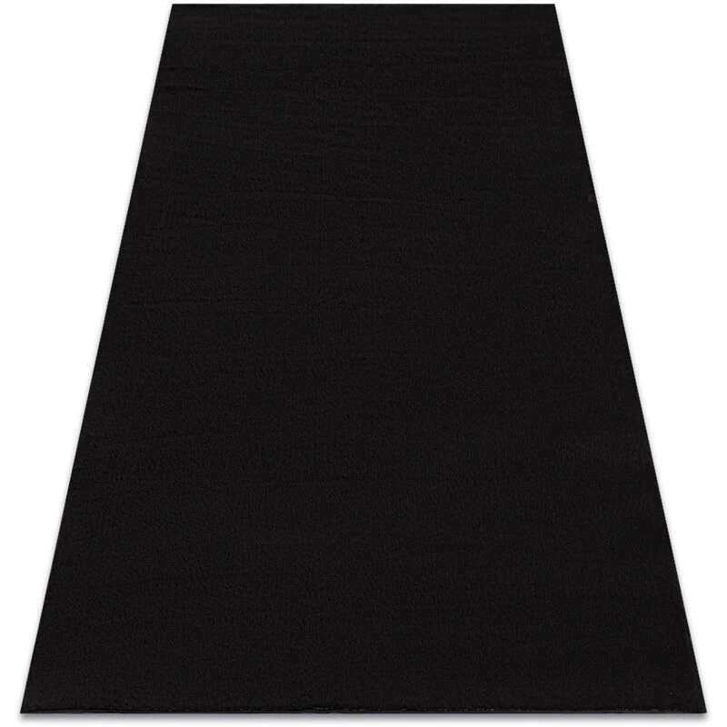 Image of RugsX Modern Washing Carpet Lindo Black, Anti-Slip, Shaggy 80X150 Cm