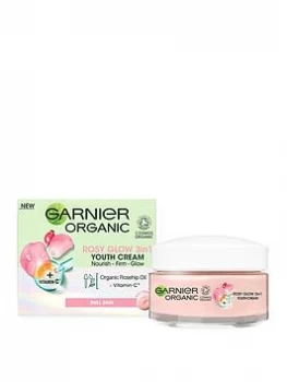 Image of Garnier Organic Rosy Glow 3 In 1 Youth Cream 50ml